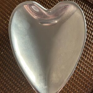 Vintage Nambe heart tray